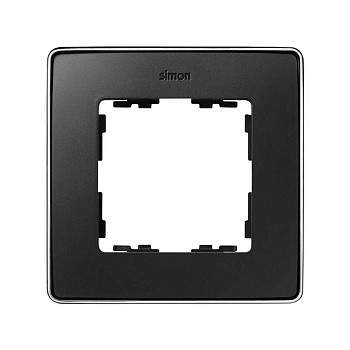 Рамка 1-м Simon82 Detail хром/графит Simon 8201610-241