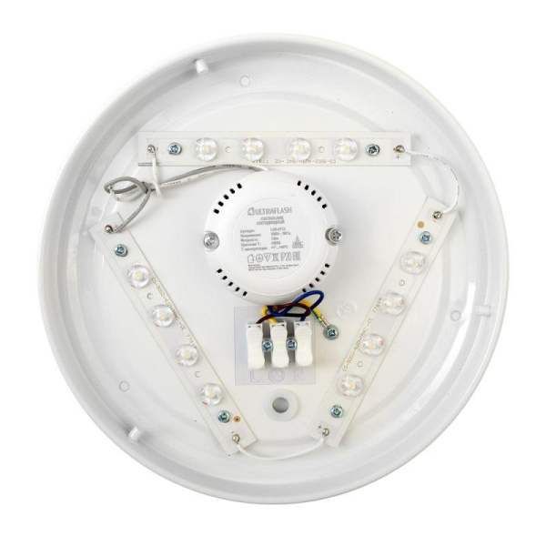Светильник светодиодный LBS-8112 12Вт 4500К lines настенно-потолочный Ultraflash 15144