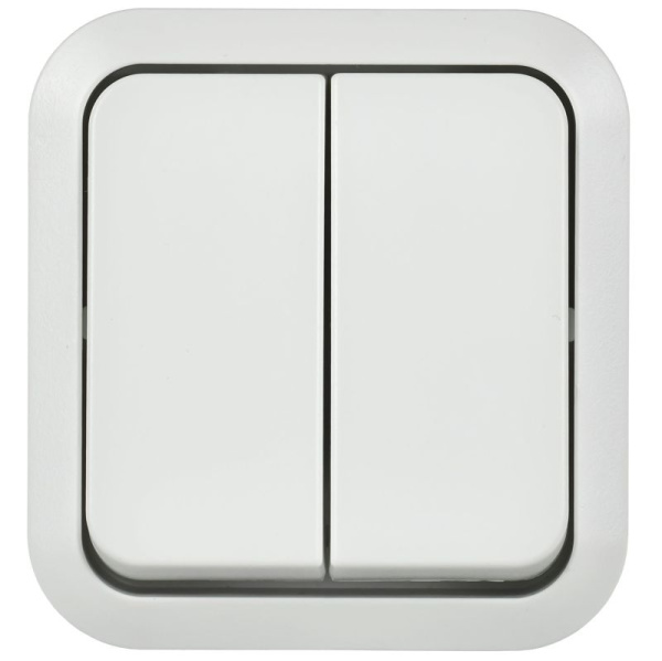 Выключатель 2-кл. ОП TORS TS305 10А IP55 бел. IEK TS-V20-0-10-55-K01