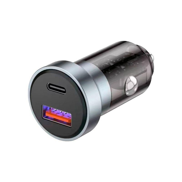 Устройство зарядное автомобильное с двумя портами USB-A + USB-C с LED-подсветкой 20Вт Rexant 18-2243-5