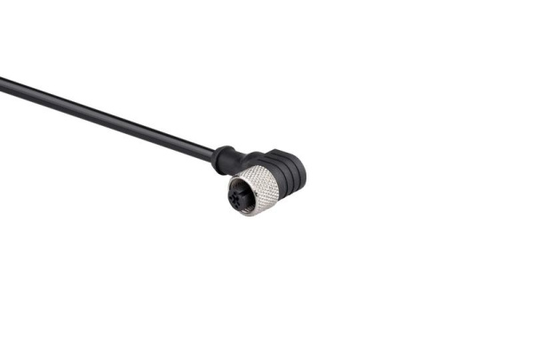 Кабель соединительный 2м с гнездом M12х3 90град. ПВХ IP68 EMAS SKM12P3DXV2