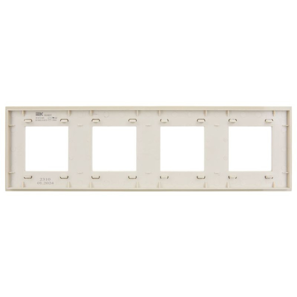 Рамка 4-м SKANDY SK-F24B стекло беж. IEK SK-M42-G-K10