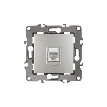 Розетка компьютерная Эра12 12-3107-03 RJ45 алюм. Эра Б0014725