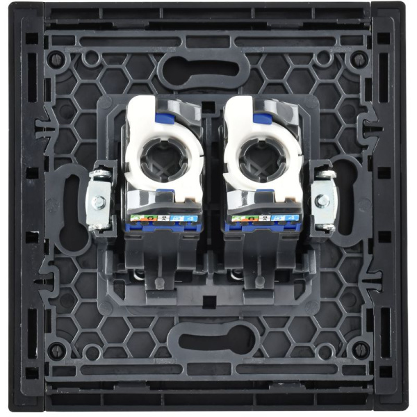 Розетка компьютерная 2-м СП FORTE&PIANO FP634M RJ45 кат.6 IP20 шампань IEK FP-K20-2-M-K37
