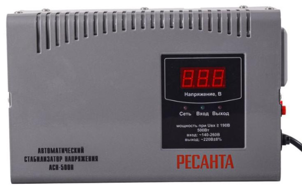Стабилизатор напряжения АСН-500 Н Ресанта 63/6/63