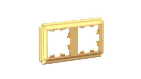 Рамка 2-м AtlasDesign Antique универс. зол. SE ATN101602
