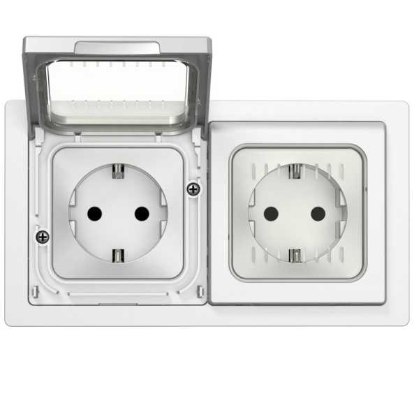 Рамка 2-м СП FLITE Рпро-2-55-ФлА IP55 алюм. IEK FI-M20-32-55-K47