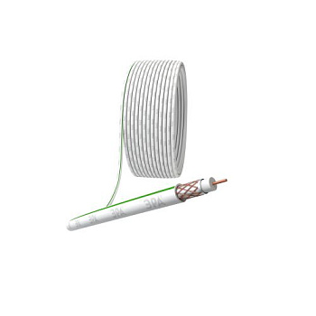 Кабель коаксиальный SAT 703 B Cu/(оплетка Cu 75%) PVC 75Ом бел. (уп.20м) S-B-75-PVC20 Эра Б0044614