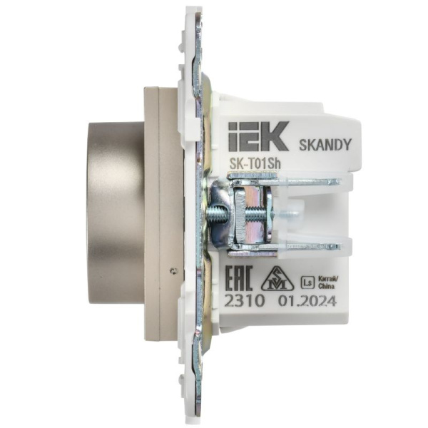 Термостат электронный SKANDY SK-T01Sh с индикацией шампань IEK SK-RT11-K37