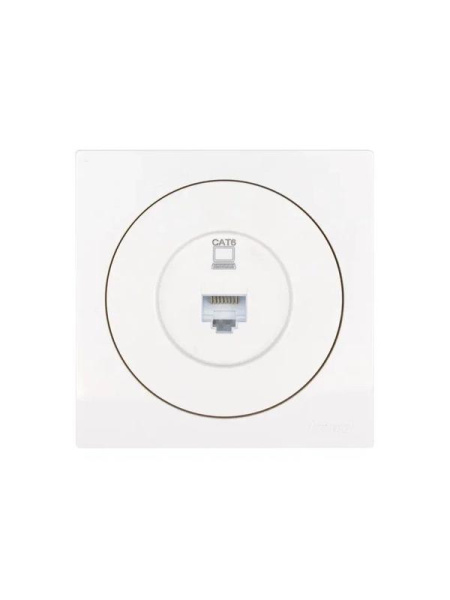 Розетка компьютерная СП OSEN RJ45 кат.6 механизм бел. LEZARD 743-0288-140