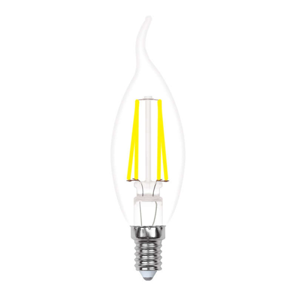 Лампа светодиодная LED-CW35-5W/WW/E14/CL/MB GLM10TR форма "свеча на ветру" прозр. Multibright свет теплый бел. 3000К 100-50-10 упак. картон Uniel UL-00002368