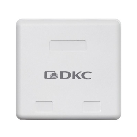 Розетка универсальная 2 порта для модулей Keystone DKC RNW2WH