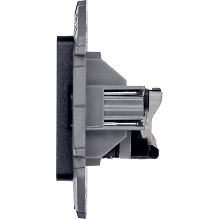 Розетка компьютерная Inspiria RJ45 кат.5E UTP антрацит IEK 673828