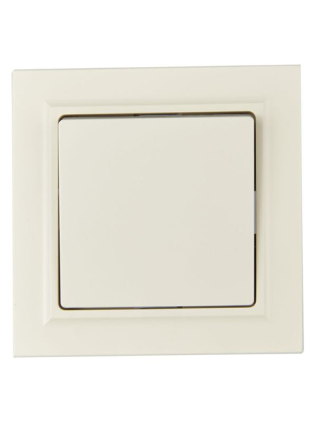 Выключатель 1-кл. СП BRITE ВСР10-1-0-БрКр 10А в сборе беж. IEK BR-V10-0-10-K10-F