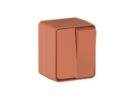Выключатель 2-кл. ОП AtlasDesign PROFI IP54 10AX терракот. SE ATN547051