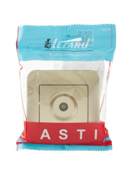 Розетка телевизионная оконечная TV СП ASTI IP20 в сборе золото. LEZARD 7081-3636-130