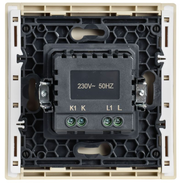 Светорегулятор поворотно-нажимной СП FORTE&PIANO FP454 600Вт ваниль IEK FP-D20-0600-K10