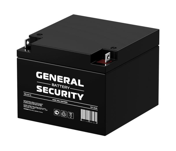 Аккумулятор 12В 26А.ч General Security GSL26-12