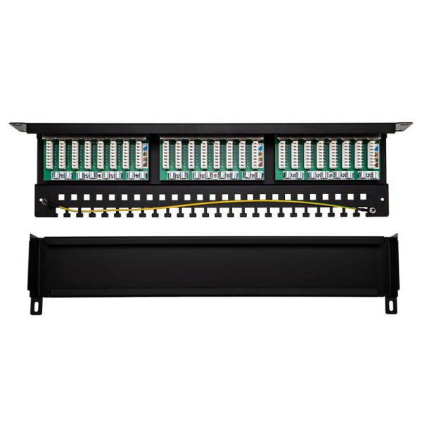 Панель коммутационная 19дюйм 1U 24 порта F/UTP RJ-45 CAT 5e PRO Rexant 02-0041