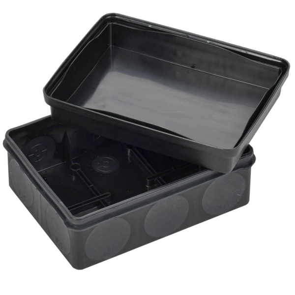 Коробка распаячная ОП КМ42441 150х110х70мм IP67 10вводов черн. IEK UKO21-150-110-070-K02-66