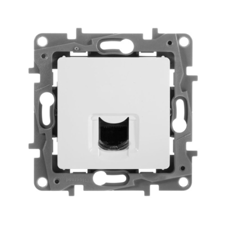 Розетка компьютерная СП Etika RJ45 кат.6 UTP бел. IEK 672253