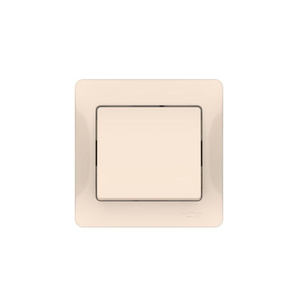 Выключатель 1-кл. Glossa (сх. 1) 10AX быстрозажим. клем. в сборе беж. SE GSL000212S