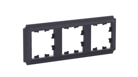 Рамка 3-м AtlasDesign Antique универс. карбон SE ATN101003