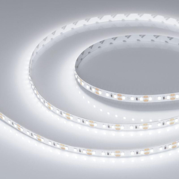 Лента светодиодная RT-A120-8mm 12V White 6000К 9.6Вт/м IP20 2835 открыт. (уп.5м) Arlight 012334(2)