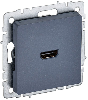 Розетка СП BRITE HDMI РHDMI-0-БрМ механизм маренго IEK BR-H10-K35
