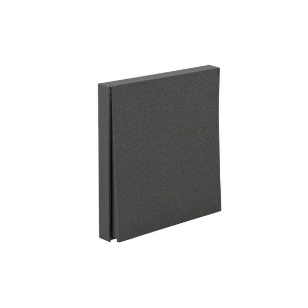 Выключатель 1-кл. СП STRONG MIELE 10А возвратный графит Kranz KR-78-0712-6