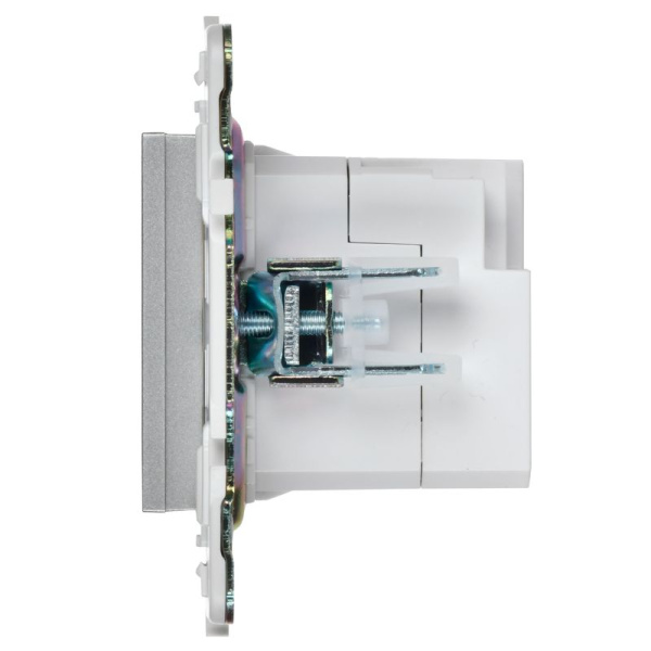 Розетка USB A+A 3.1А SKANDY SK-R15S серебр. IEK SK-U21-D31-K23