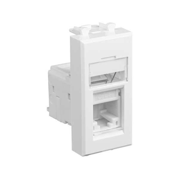 Розетка компьютерная 1мод. Avanti "Белое облако" RJ45 кат.5E модульная DKC 4400461