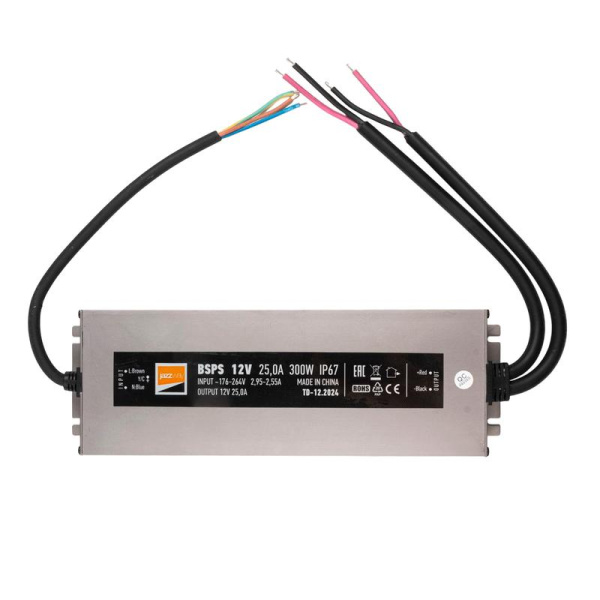 Блок питания для светодиод. ленты BSPS 12В 25.00А 300Вт IP67 JazzWay 5062085