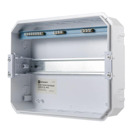 Бокс ЩРВ-П-12 IP41 пластик. бел. Rexant 11-0212