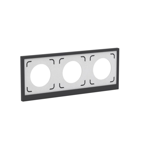 Рамка 3-м KANT IP44 черн. уголь DKC 7012946