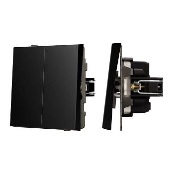 Выключатель непроходной 2-кл. SWT-TENDO-MK02-PL-BK 10А 230В механизм Arlight 054059
