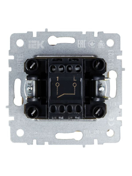 Выключатель 1-кл. СП BRITE ВС10-1-0-БрКр 10А механизм беж. IEK BR-V10-0-10-K10