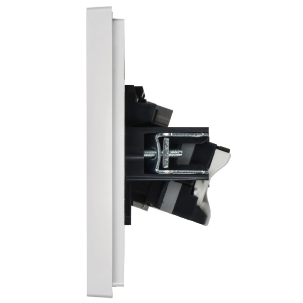 Розетка 2-м RJ11+RJ45 кат.5E FORTE&PIANO FP235 бел. IEK FP-KT20-O-1-K01