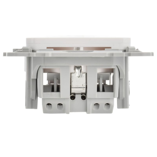 Розетка СП FLITE РС11-1-ФлБ 16А с заземл. без защ. шторок безвинтовое крепление механизм бел. IEK FI-R11-16-1-K01