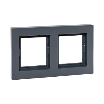 Рамка 2-м Эпика IP44 пластик графит EKF UP1-FPG-02-44