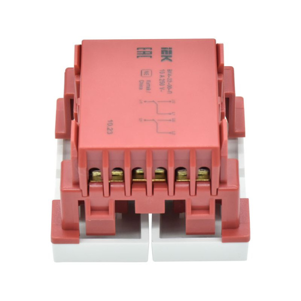Переключатель проходной 2-кл. 2мод. 10А IP20 ВК4-22-00-П бел. PRIMER IEK CKK-40D-PD2-K01