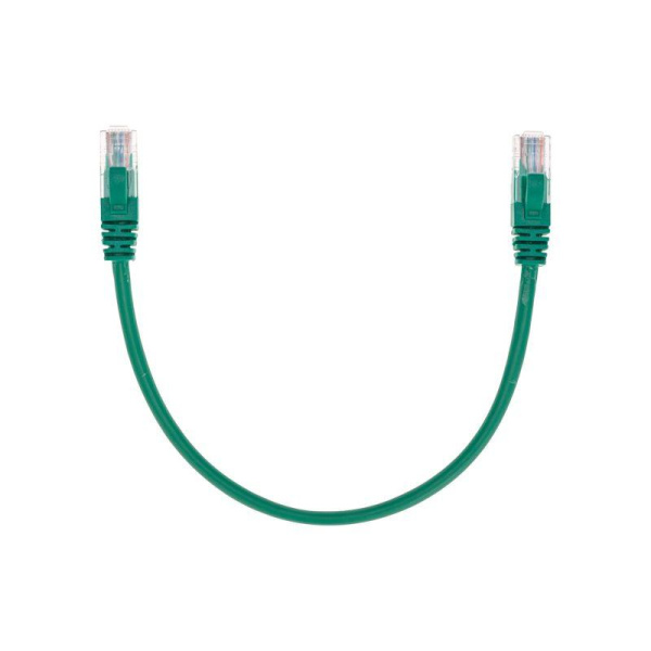 Патч-корд U/UTP CAT 5e RJ45-RJ45 26AWG LSZH зел. 0.3м Rexant 02-0106-03