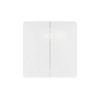 Выключатель 2-кл. СП ROUND MIELE 10А с подсветкой перламутр Kranz KR-78-0714-1