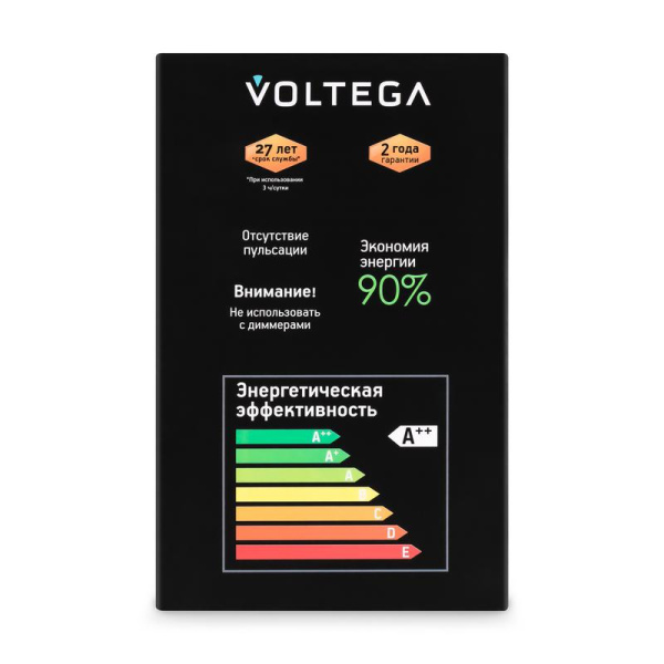 Лампа светодиодная Loft Led G95 3Вт 3000К E27 Voltega 8521