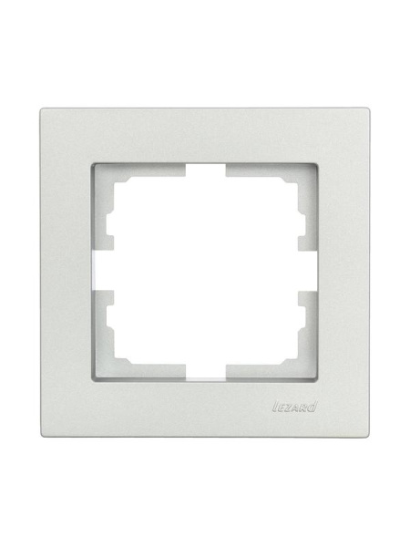 Рамка 1-м VESNA горизонт. платина LEZARD 742-3500-146