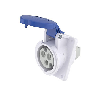 Розетка СП 16А 230В 3п 2P+E IP44 с наклоном DKC DIS4131663