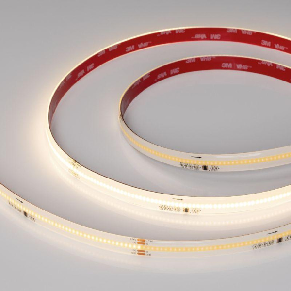 Лента светодиодная SPI-COB-SE-X378-12mm 24V Warm 3000К-PX63-BPT 7Вт/м IP65 герметичная бегущий огонь (уп.5м) Arlight 041739