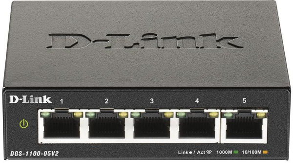Коммутатор настраиваемый DGS-1100-05V2/A1A 5G D-Link 1824145