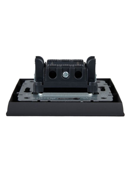 Выключатель 2-кл. СП BRITE ВСР10-2-0-БрГ 10А в сборе графит IEK BR-V20-0-10-K53-F