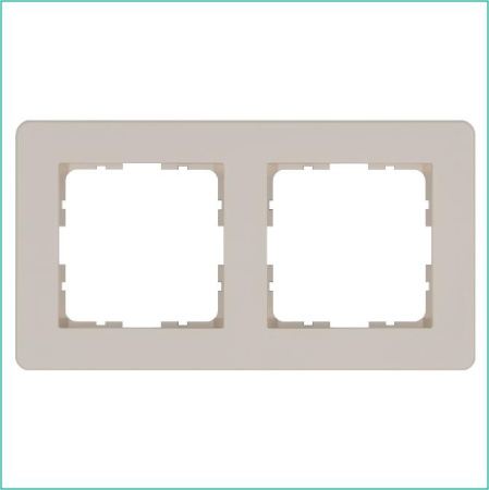 Рамка 2-м G-Flex тауп Jasmart G1102T